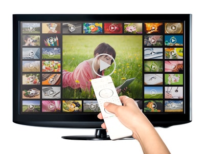 Video on demand VOD service on TV.