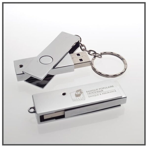 Clés USB personnalisées en métal Twister – Image 6