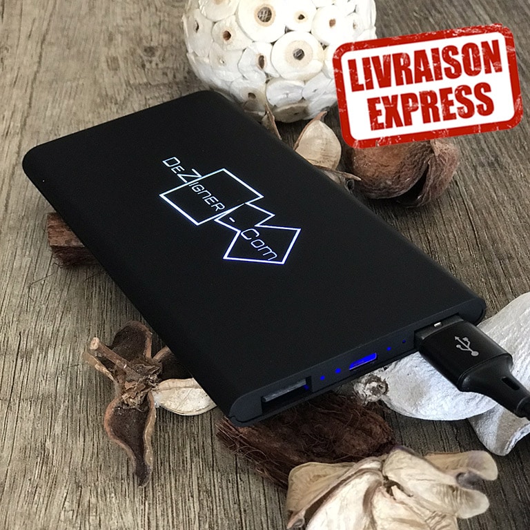 Chargeur externe personnalisable avec gravure laser