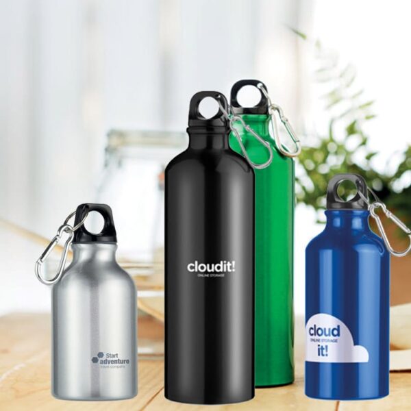 bouteille aluminium publicitaire personnalisable