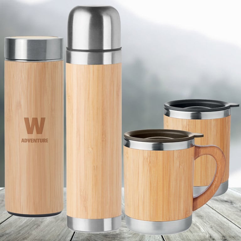 Thermos Publicitaire Avec Tasse, Bouteille personnalisée