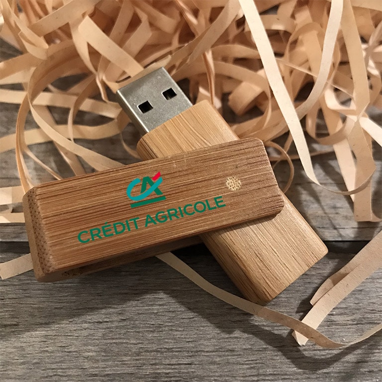 Clé usb personnalisée écologique 16 GB en bambou - Mila