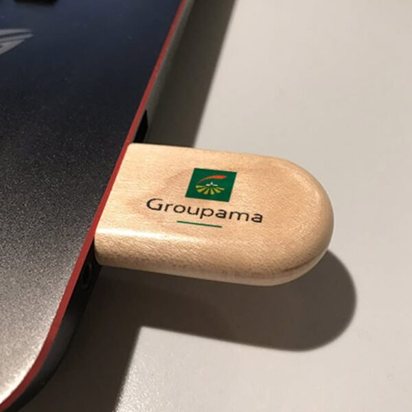 Clé USB personnalisée en bois