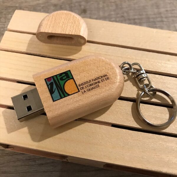 clé usb bois à personnaliser