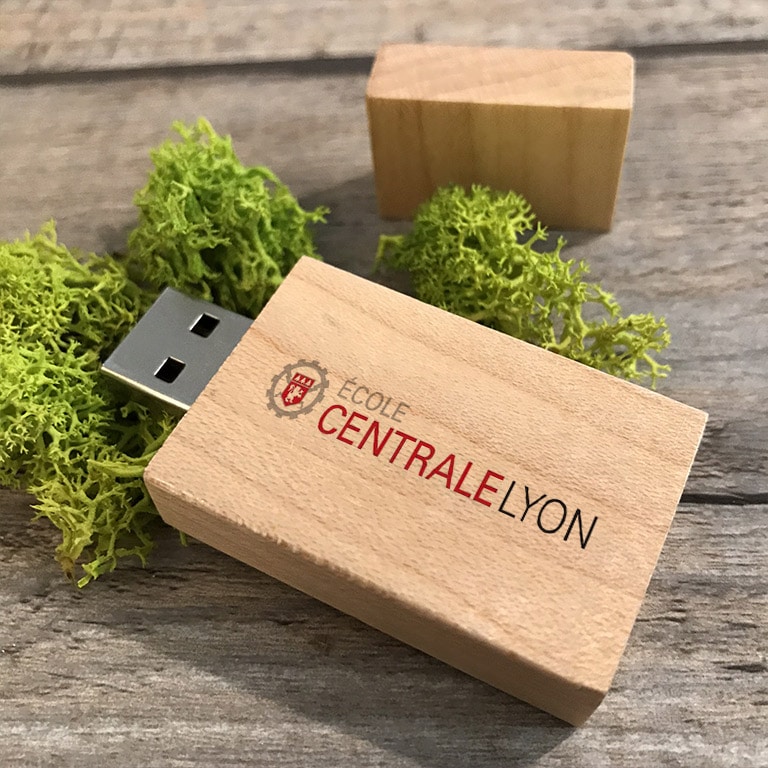 Clé USB en bois publicitaire  clé USB écologique personnaliséé