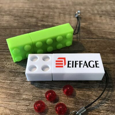 Clé USB en forme de brique Lego publicitaire