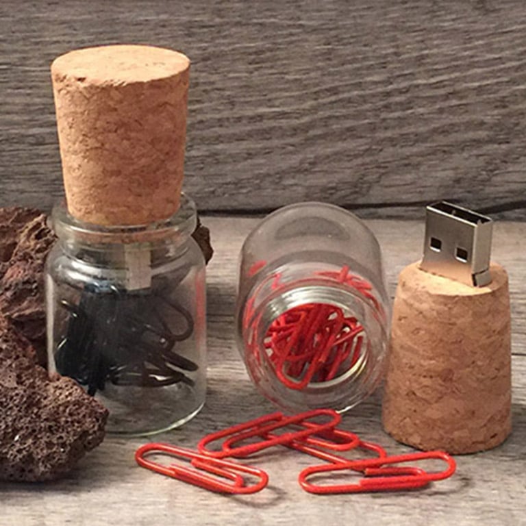 Clé USB écologique liège et verre