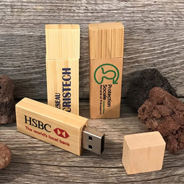 clé usb publicitaire personnalisée en bois