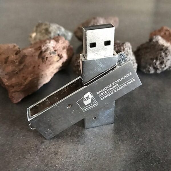 clé USB métal luxe rotative