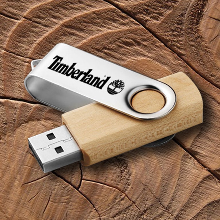 Clé USB bois personnalisée Twister