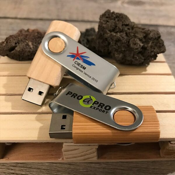 clé USB en bois personnalisée