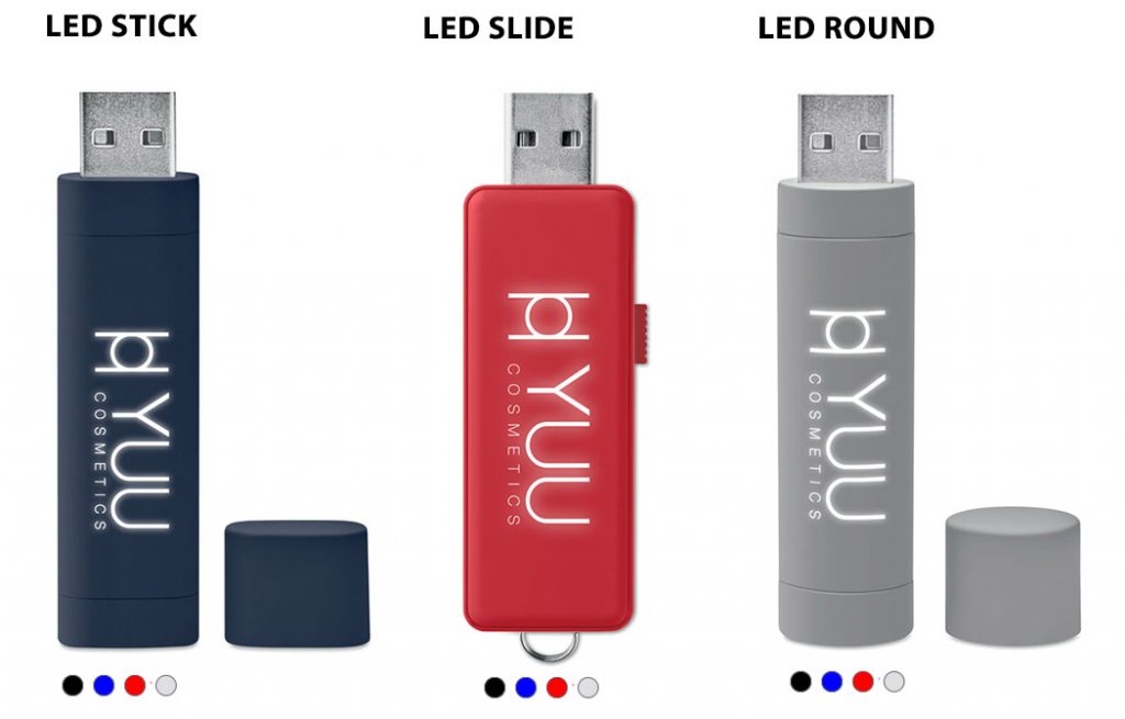 Clés USB lumineuses publicitaires