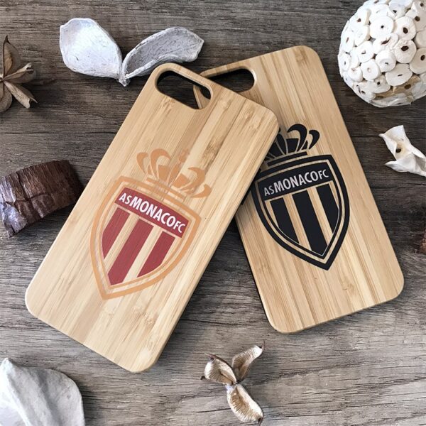 coques personnalisées publicitaires en bois Iphone