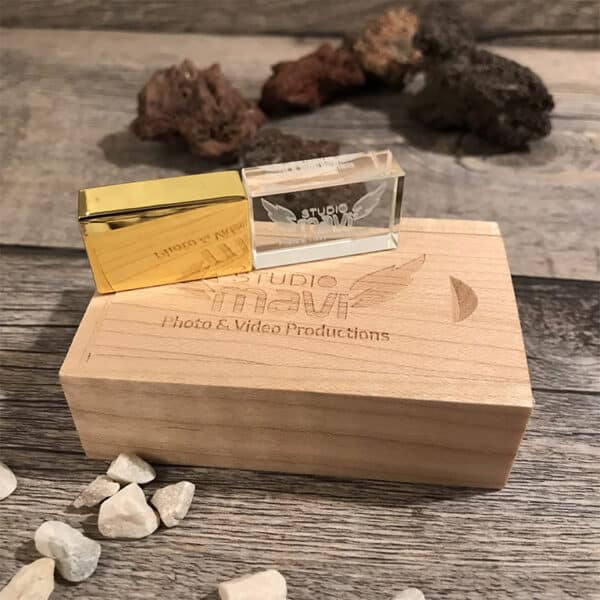 boite cadeau en bois personnalisable pour clé USB