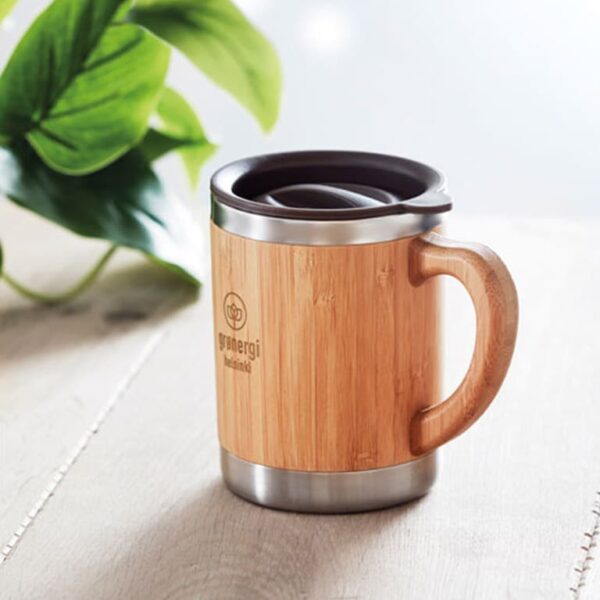 mug personnalisé en bambou goodies écologiques