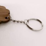 Porte clés personnalisable sur mesure en bois Made in France