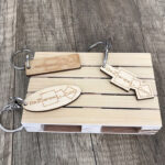 Porte clés en bois personnalisable Made in France