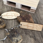 porte clés publicitaire en bois de fabrication française