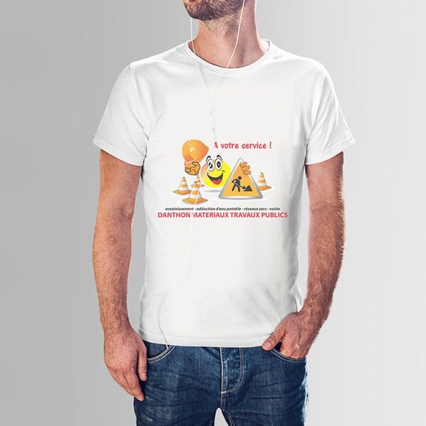 T-shirt publicitaire btp pas cher