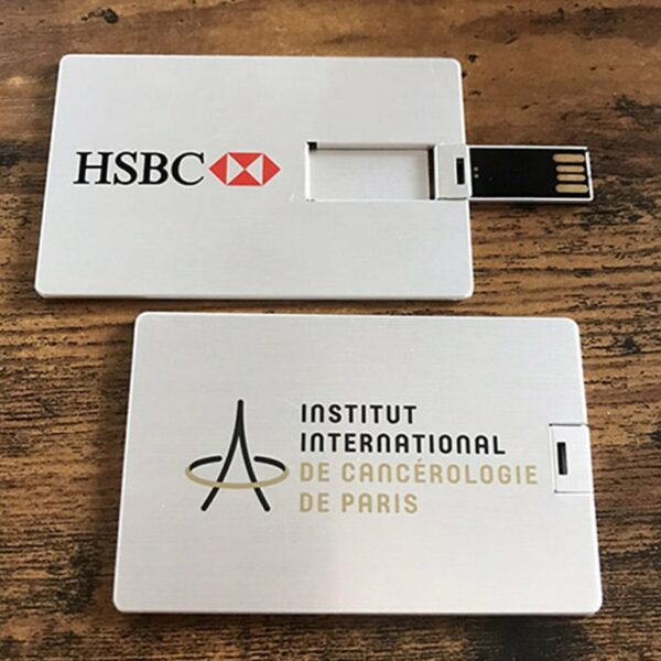 Clé USB en métal carte de crédit