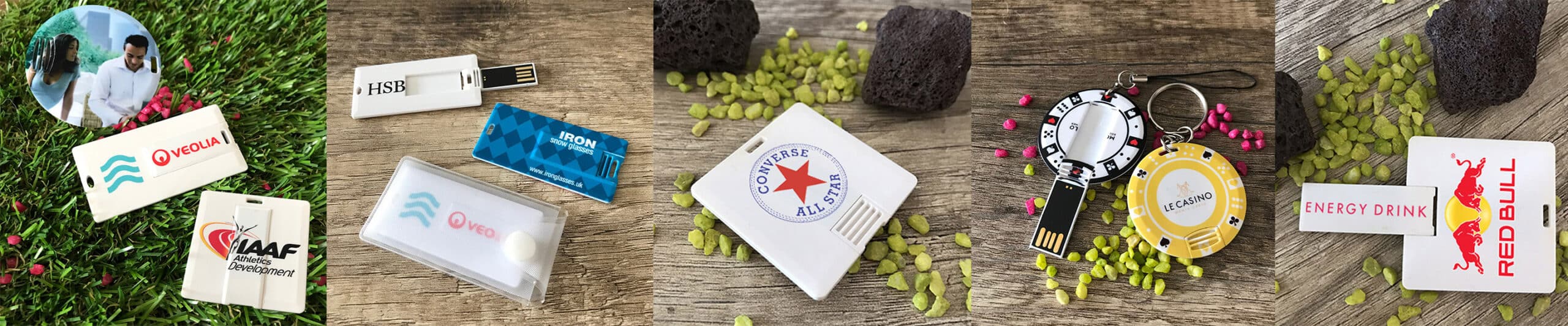 Clés USB publicitaires cartes et jetons